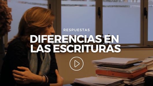 RESPUESTAS diferencias en las escrituras